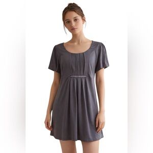 Metro7 Empire Waist Short Sleeve Babydoll Dress Clean Girl Balletcore L 14–16